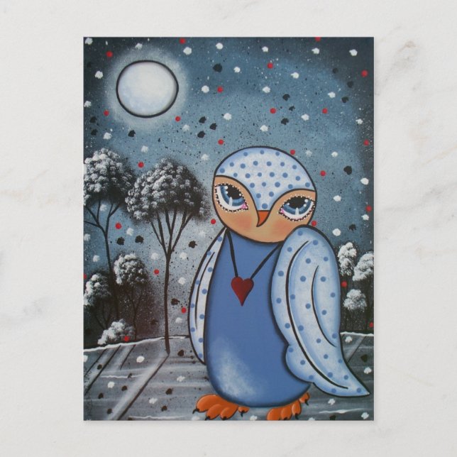 FOLK ART Eye's Of Wisdom BY LORI EVERETT postcard (Front)