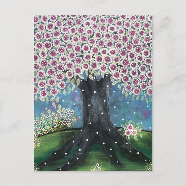 FOLK ART Falling Pearl BY LORI EVERETT carte posta (Devant)