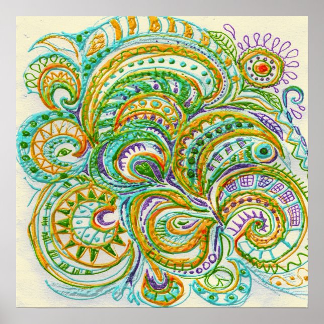 Folk Art Fantasy Print (Front)