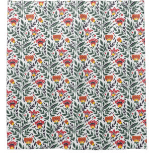 Folk art floral pattern