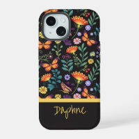 Folk Art Flowers and Butterflies Personalized