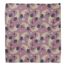 FOLK Art gold fish on purple ©️TRForsman