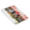 Folk Art Holiday Monogram Photo Magnet