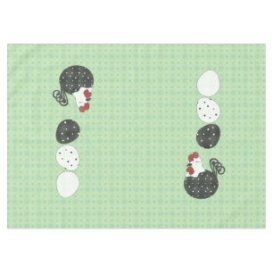 Folk-art Inspired chicken tablecloth