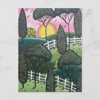 FOLK ART Joie The View BY LORI EVERETT carte posta