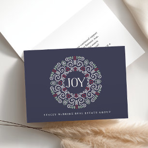 Folk Art Joy   Corporate Holiday Card