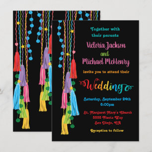 Folk Art mexicain Fiesta Faire-part de mariage