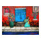FOLK ART MEXICAN DOOR PAINTING