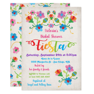 Mexican Bridal Shower Invitations Announcements Zazzle Ca