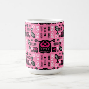 Folk Art Nordic Owl Magic Mug