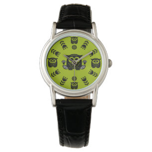 Folk Art Nordic Owl Watch