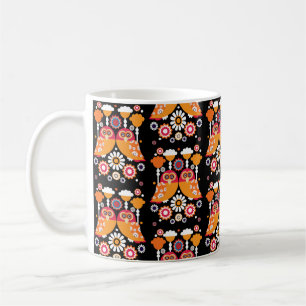 Folk Art Owl Coffee Mug