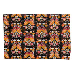 Folk Art Owl Pillowcase