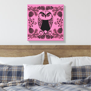 Folk Art Owl Prints
