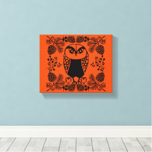 Folk Art Owl Prints
