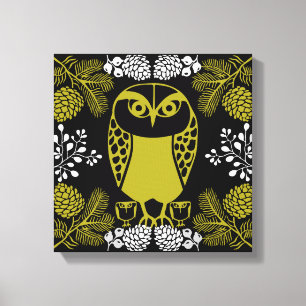 Folk Art Owl Prints