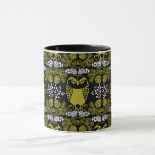 Folk Art Owl Prints Mug