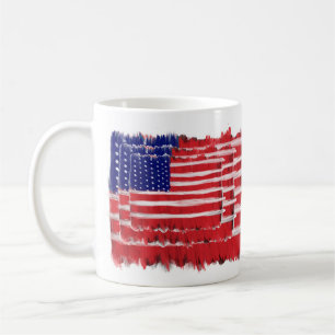 Folk Art Painted Flags Coffee Mug