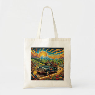 Folk Art Road Trip Tote Bag