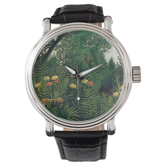 Folk Art Rousseau Jungle Watch (Front)