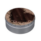 Folk Art Rustic Wood Effect Collage Hearts