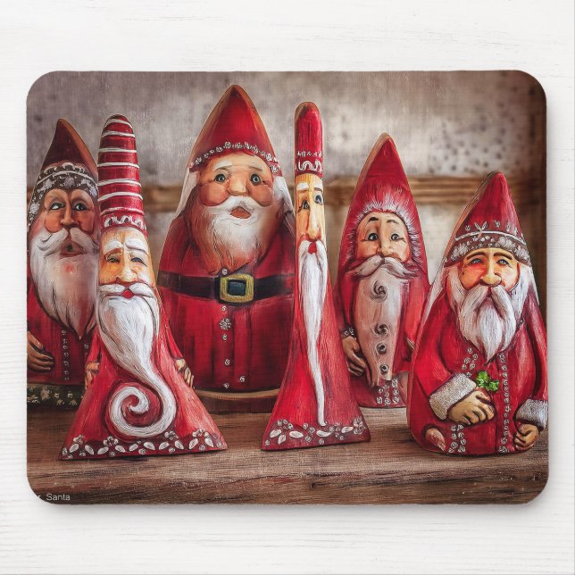 Folk Art Santa Claus Mouse Pad (Front)