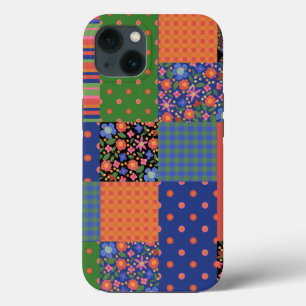 Folk Art Style Faux Patchwork iPad Case-Mate Case