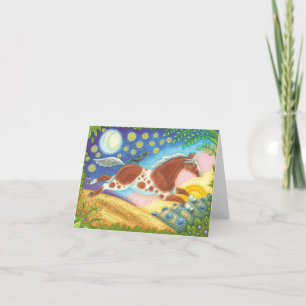 Folk Art WILD MUSTANG HORSE CARTE NOTE Vide