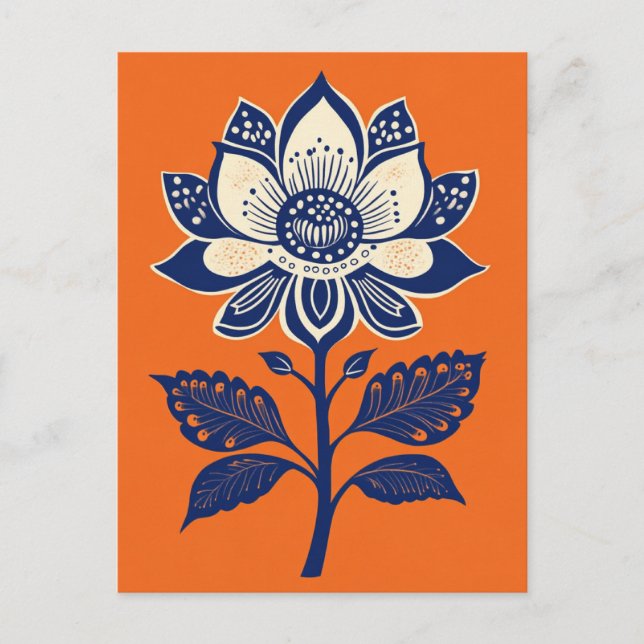 Folk Bloom #237 Postcard (Front)