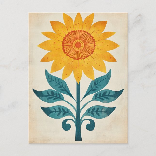 Folk Bloom #240 Postcard (Front)