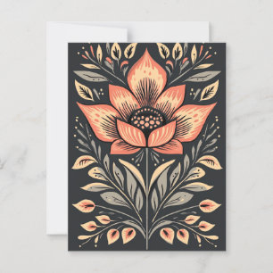 Folk Bloom #243 Postcard