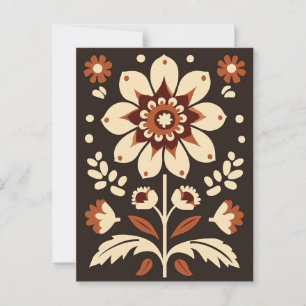 Folk Bloom #250 Postcard