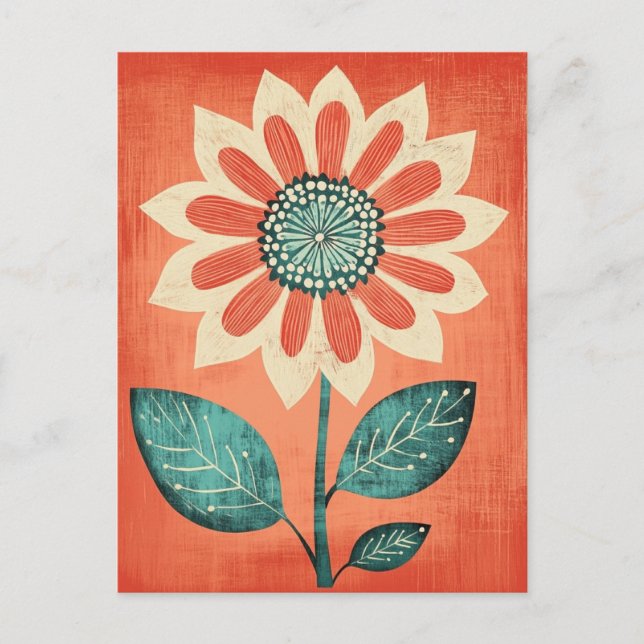 Folk Bloom #251 Postcard (Front)