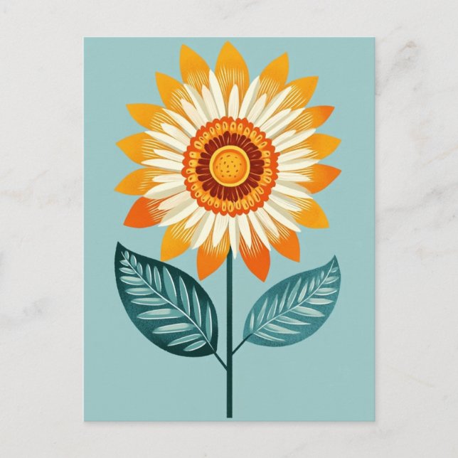 Folk Bloom No.264 Postcard (Front)