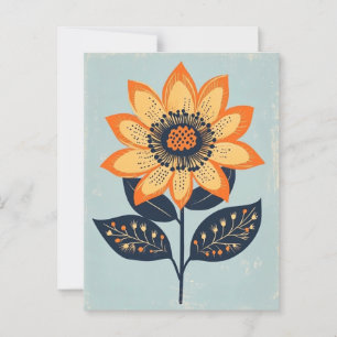 Folk Bloom No.273 Postcard