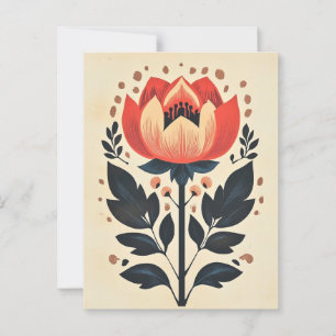 Folk Bloom No.277 Postcard