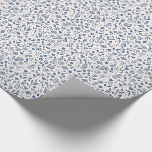 Folk Botanical Print Wrapping Paper