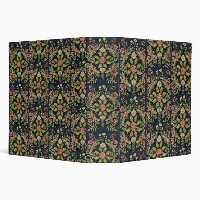 folk country damask binder (Background)
