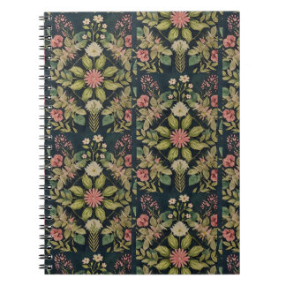 folk country damask notebook