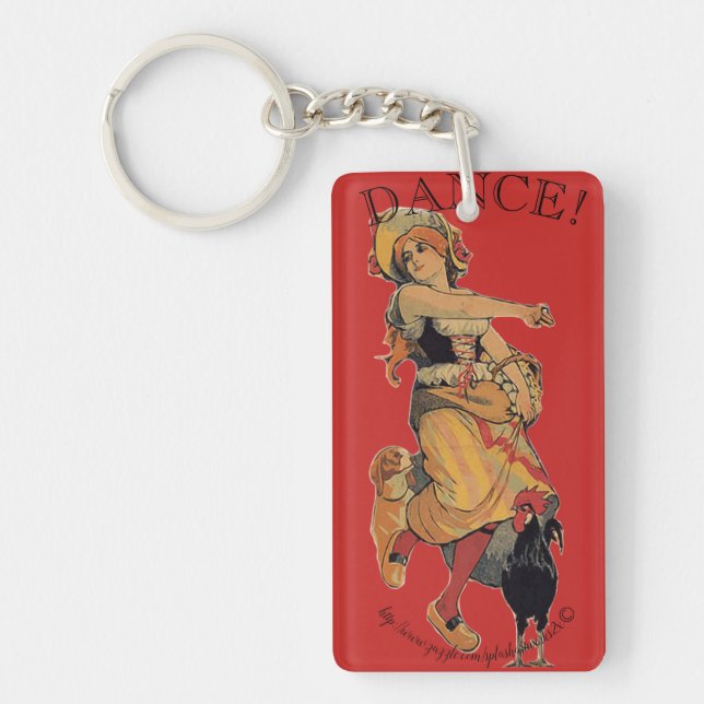 "Folk Dance" Keychain (Front)