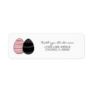 Folk Easter Eggs Address Labels