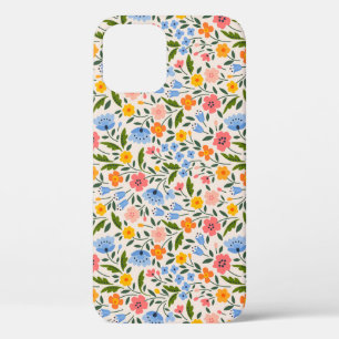 Folk Floral: Colourful Small Patterns iPhone 12 Case