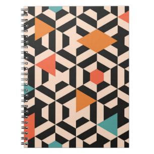 Folk Floral Symmetric Digital Gouache Notebook