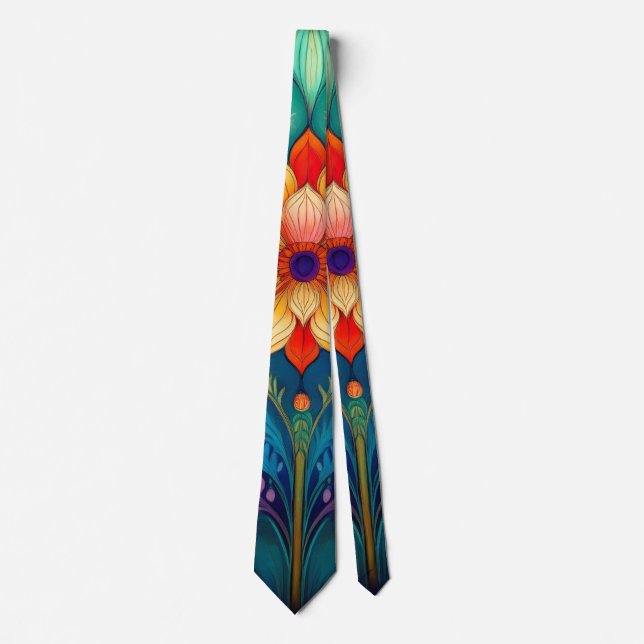 Folk Floral  Tie (Front)
