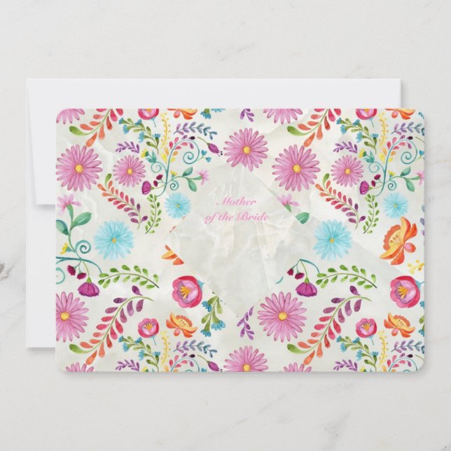 Folk Flowers Mother of Bride Gift- Customizable (Front)