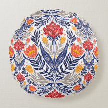 Folk flowers pattern