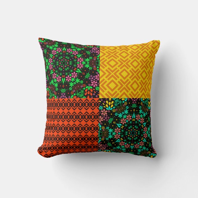Folk folklore throw pillow (Front)