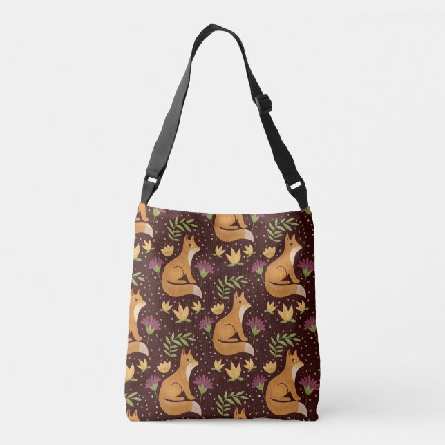 Folk Foxes Spiral Crossbody Bag (Back)
