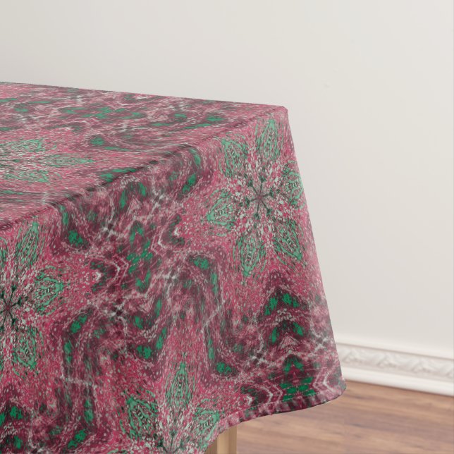 folk geometric pattern composition tablecloth (In Situ)