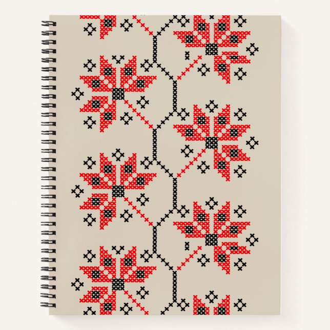 Folk-Inspired Stationery Notebook (Front)